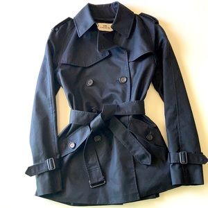 Coach trench coat, dark blue/black